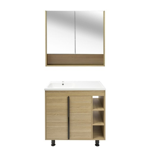 Koupelnová skříňka s umyvadlem Naturel Lucca 79x70x45 cm dub mat LUCCASET80D Naturel