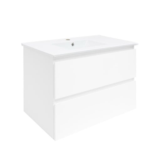 Koupelnová skříňka s umyvadlem SAT B-Way 79x50x45 cm bílá lesk BWAY280WU4BI SAT