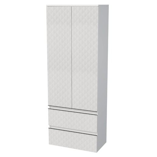 Koupelnová skříňka vysoká SAT Cube Way 60x163x33 cm bílá mat CUBE3DV602D2ZBP SAT