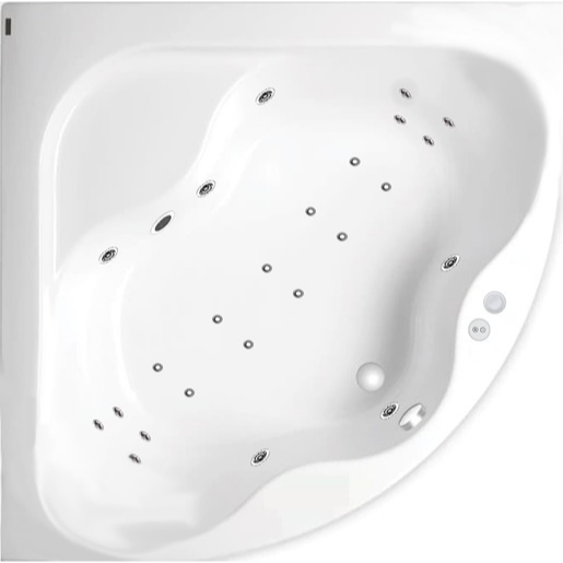 Masážní vana SIKO Syntia 150x150 cm MEDIUM akrylát levá i pravá SIKOHMMSY150 SIKO