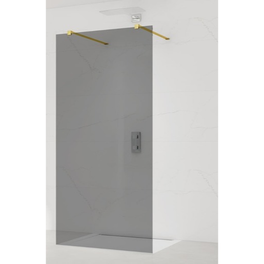 Sprchová zástěna Walk-in 140 cm SAT v barvě profilu zlatá SATBWI140KSZAVZ SAT