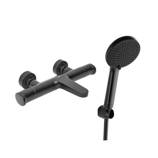 Vanová baterie SAT Dark s vanovým setem 150 mm černá matná SATBSDA222CSET1 SAT