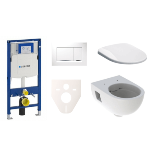 Cenově zvýhodněný závěsný WC set Geberit do lehkých stěn / předstěnová montáž+ WC Geberit Selnova SIKOGES3S5 Geberit