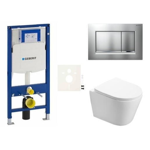 Cenově zvýhodněný závěsný WC set Geberit do lehkých stěn / předstěnová montáž+ WC SAT Infinitio SIKOGES3INF7