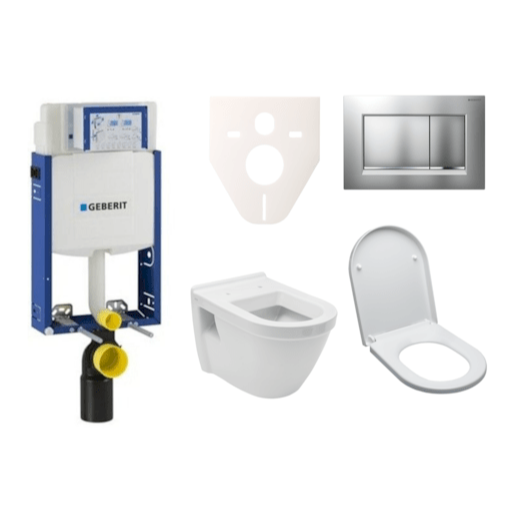 Cenově zvýhodněný závěsný WC set Geberit k zazdění + WC Integra vč. sedátka SIKOGE2V7 VitrA