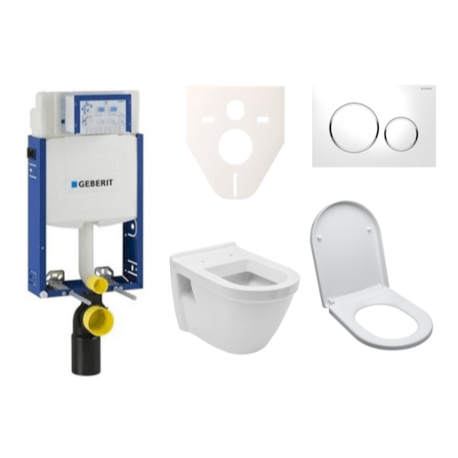 Cenově zvýhodněný závěsný WC set Geberit k zazdění + WC VitrA Integra vč. sedátka SIKOGE2V4 VitrA
