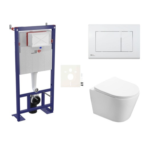 Cenově zvýhodněný závěsný WC set SAT do lehkých stěn / předstěnová montáž+ WC SAT Infinitio SIKOSSIN20 SAT