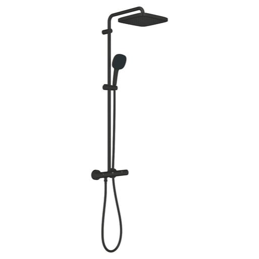 Grohe Vitalio Comfort sprchový systém s termostatickou baterií černá matná 266962431 G266962431 Grohe