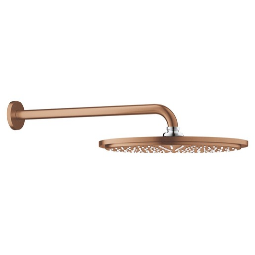 Hlavová sprcha GROHE Rainshower Cosmopolitan Metal včetně sprchového ramena Brushed Warm Sunset 26066DL0 Grohe
