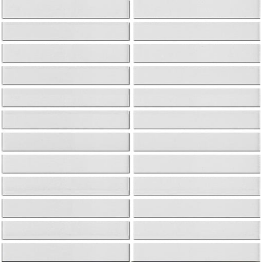 Keramická mozaika Premium Mosaic Kit Kat white 30x30 cm mat MOSKK2WHM Premium Mosaic