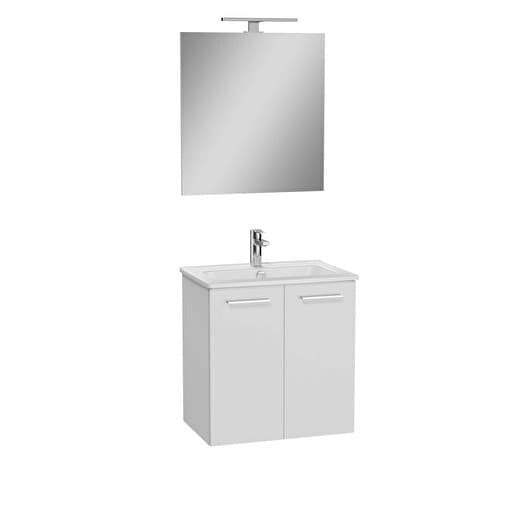 Koupelnová sestava s umyvadlem zrcadlem a osvětlením VitrA Mia 59x61x39