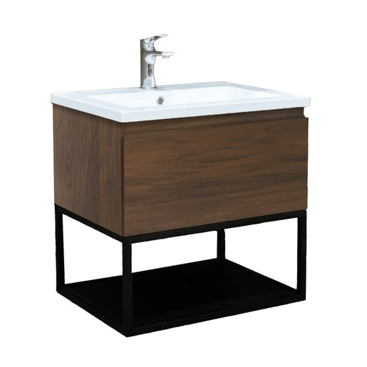Koupelnová skříňka s umyvadlem SAT B-Way 59x30x45 cm ořech mat BWAY60NUTU SAT