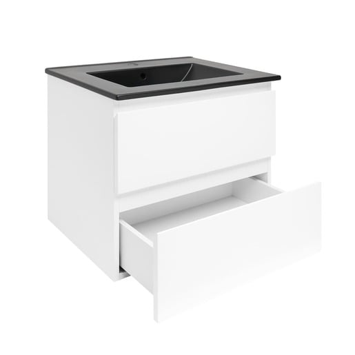 Koupelnová skříňka s umyvadlem SAT B-Way 59x50x45 cm bílá lesk BWAY260WU4B SAT
