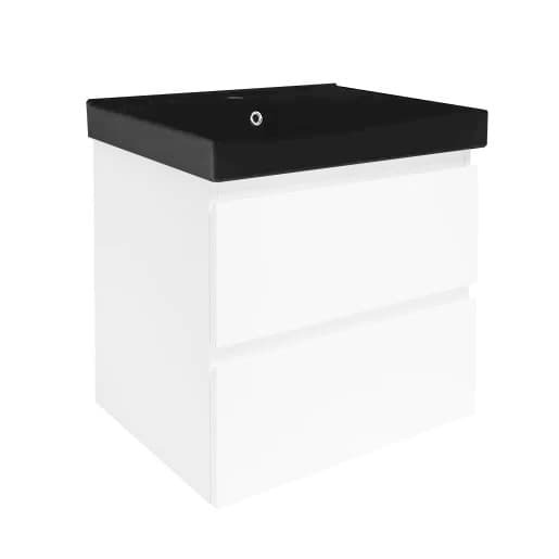 Koupelnová skříňka s umyvadlem SAT B-Way 59x50x45 cm bílá mat BWAY260WU1B SAT