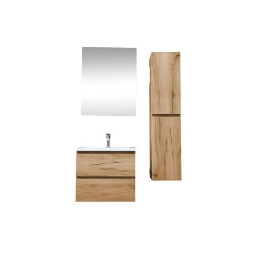 Koupelnová skříňka s umyvadlem SAT B-Way 59x50x45 cm dub mat KSETBWAY21 SAT