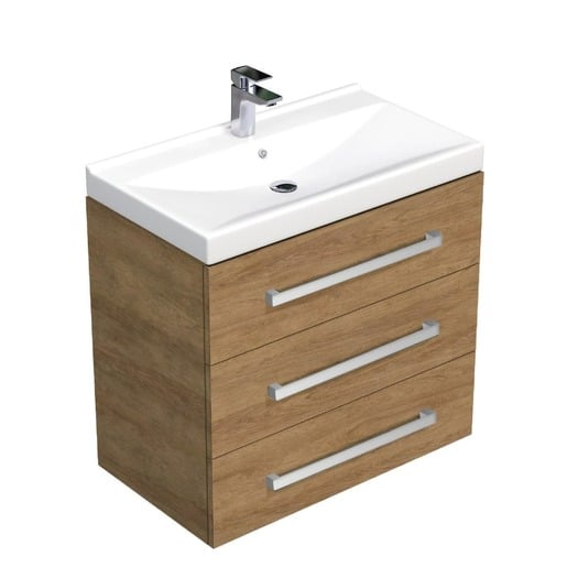 Koupelnová skříňka s umyvadlem SAT Cube Way 80x76