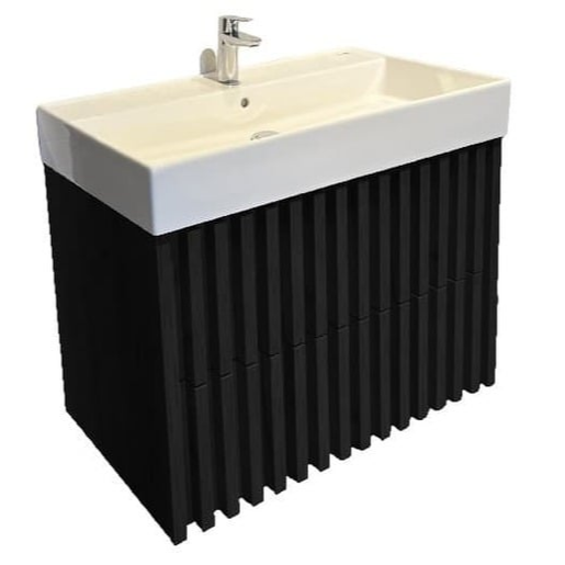 Koupelnová skříňka s umyvadlem SAT Delano 60x56x46 cm černá mat DELANO60ZCSAT SAT