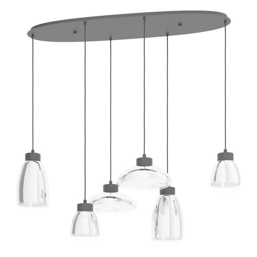 LED Závěsné osvětlení Eglo SARNARRA černá 390301 Eglo