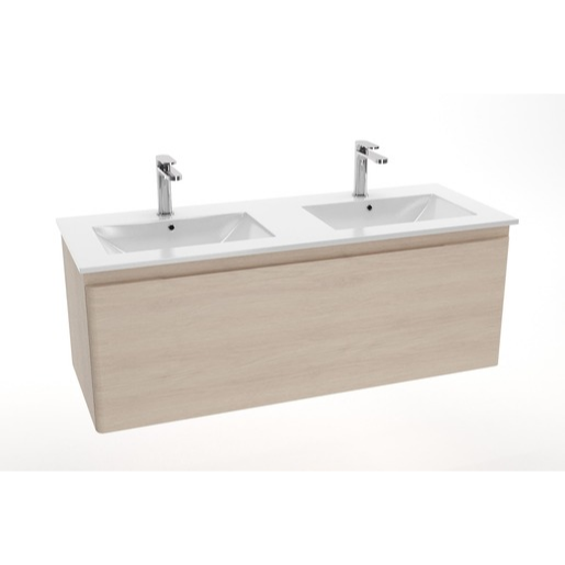 Nábytkové dvojumyvadlo Naturel Modena 121x46 cm dva otvory pro baterii M2N12046 Naturel