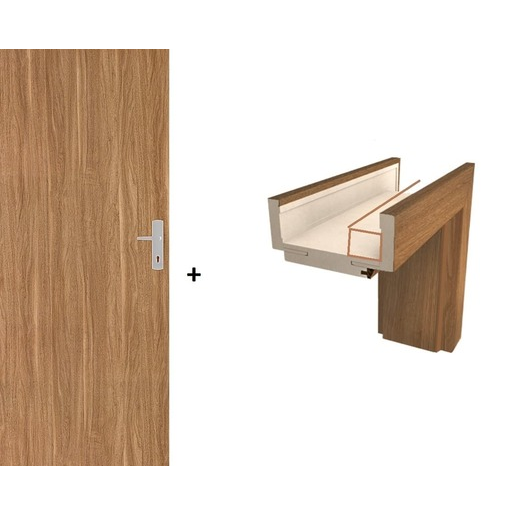 Protipožární dveře Naturel Naturel technické pravé 80 cm ořech karamelový SETDPOOK80P Naturel
