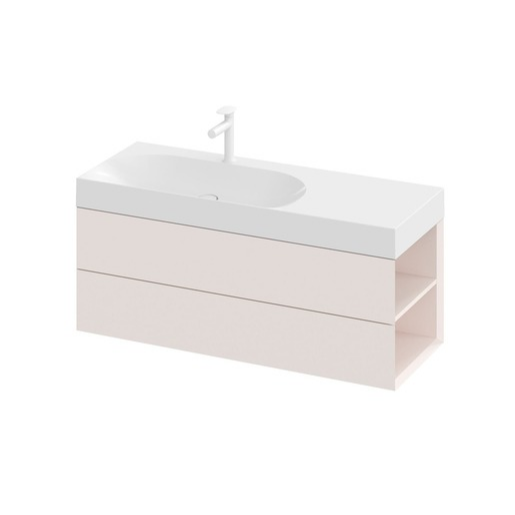 Ravak Lite skříňka pod umyvadlo bez umyvadla 120x43x45 cm alabaster pink X000001896 Ravak