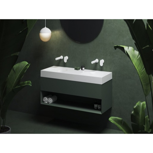 Ravak Lite skříňka pod umyvadlo bez umyvadla 120x43x45 cm grey green X000001870 Ravak