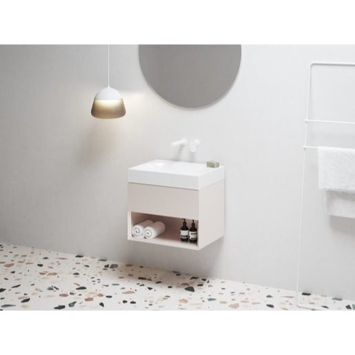 Ravak Lite skříňka pod umyvadlo bez umyvadla 60x43x45 cm alabaster pink X000001860 Ravak