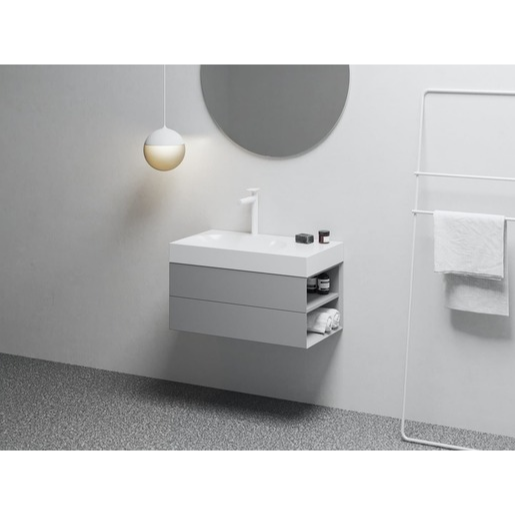 Ravak Lite skříňka pod umyvadlo bez umyvadla 80 x43x45 cm smoke grey X000001889 Ravak
