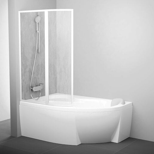 Ravak Supernova vanová zástěna 150x150 cm bílá 76l8010041 VSK2RO150R0L Ravak