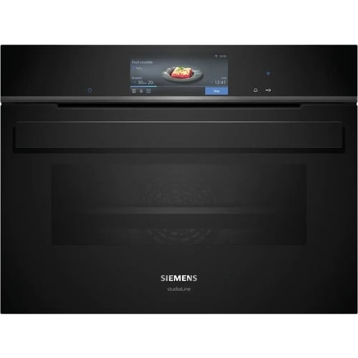 Siemens iQ700 Vestavná kompaktní kombinovaná parní trouba 60 x 45 cm černá CS958GDD1 Siemens