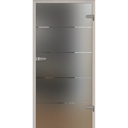 Skleněné dveře Naturel Glasa levé 80 cm pásky GLASA280L Naturel