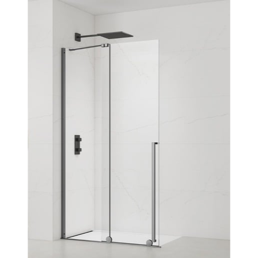 Sprchová zástěna walk-in 110 cm SAT Xmotion PVD Gun metal SATBWIXM110GM SAT