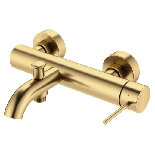 Vanová baterie SAT Aurum bez sprchového setu 150 mm broušená zlatá SATBAUR222BG SAT