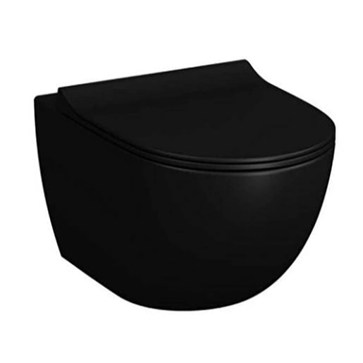 VitrA Sento wc závěsné černá mat zadní odpad 7748B083-0075 VitrA