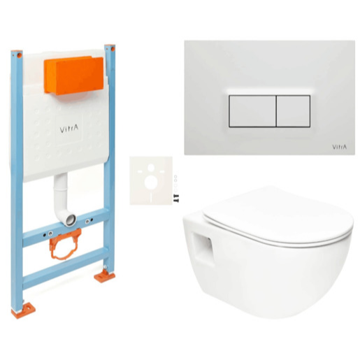 Závěsný wc set do lehkých stěn / předstěnová SAT Project SIKOVSSATPRO51600