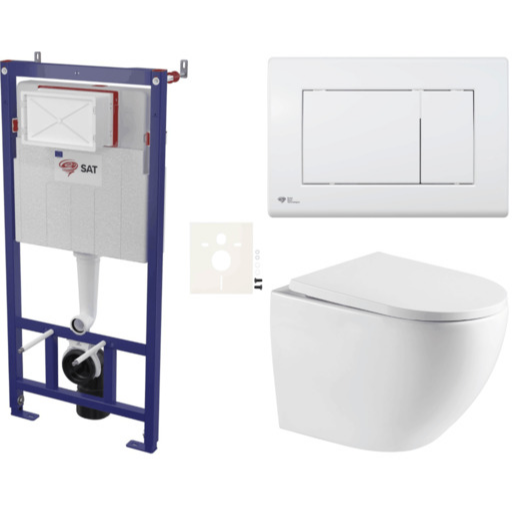 Závěsný wc set do lehkých stěn / předstěnová SAT SIKOSSTOR6720K SAT
