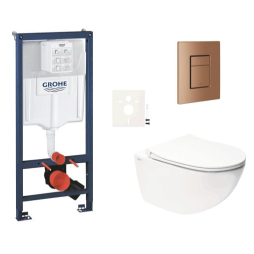 Závěsný wc set do lehkých stěn / předstěnová montáž Swiss Aqua Technologies Infinitio SIKOGRSIN11SCDL0 Grohe