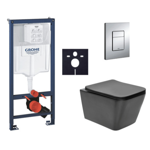 Závěsný wc set do lehkých stěn / předstěnová montáž Swiss Aqua Technologies Infinitio SIKOGRSIN12BE Grohe