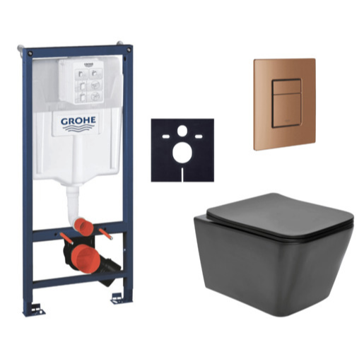 Závěsný wc set do lehkých stěn / předstěnová montáž Swiss Aqua Technologies Infinitio SIKOGRSIN12BSCDL0 Grohe
