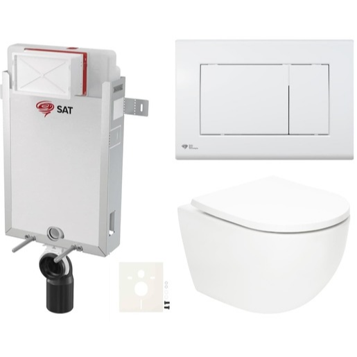 Závěsný wc set k zazdění SAT Fusion SIKOSZTORFU20