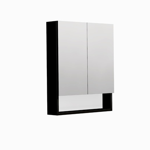 Zrcadlová skříňka SAT Cube Way 60x72 cm lamino černá GALCU3D60HP SAT