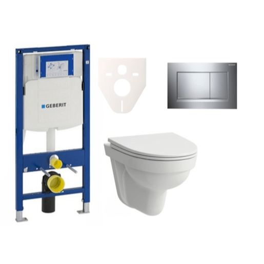 Cenově zvýhodněný závěsný WC set Geberit do lehkých stěn / předstěnová montáž+ WC Laufen Laufen Pro Nordic SIKOGES3H6 Laufen