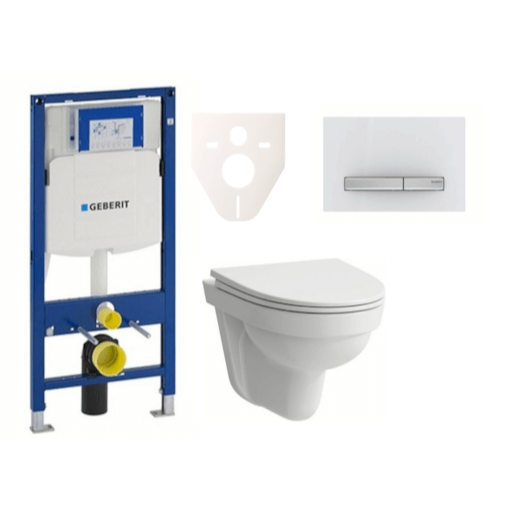 Cenově zvýhodněný závěsný WC set Geberit do lehkých stěn / předstěnová montáž+ WC Laufen Laufen Pro Nordic SIKOGES3H8 Laufen