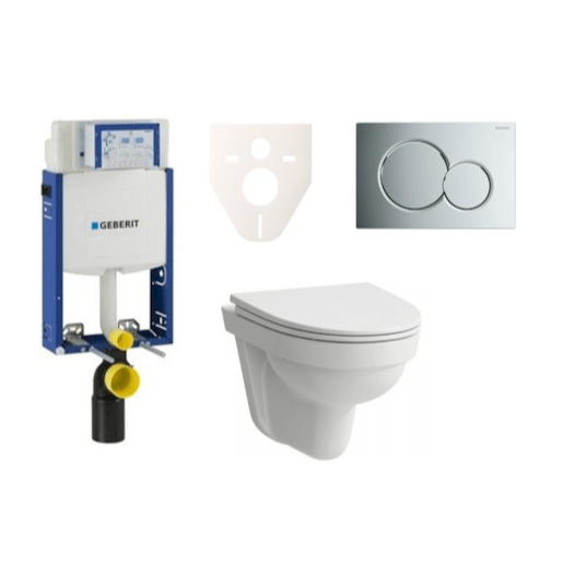 Cenově zvýhodněný závěsný WC set Geberit k zazdění + WC Laufen Laufen Pro Nordic SIKOGE2H2 Laufen