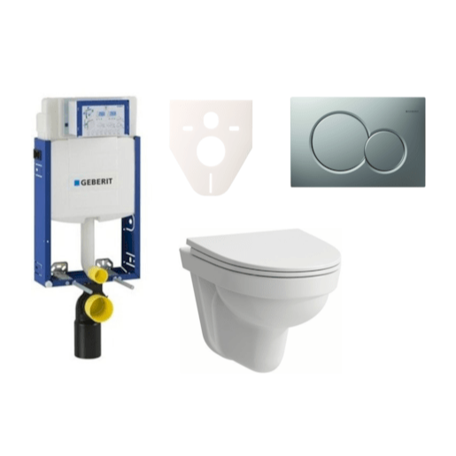Cenově zvýhodněný závěsný WC set Geberit k zazdění + WC Laufen Laufen Pro Nordic SIKOGE2H3 Laufen