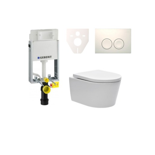 Cenově zvýhodněný závěsný WC set Geberit k zazdění + WC SAT Brevis SIKOGE1W1 SAT