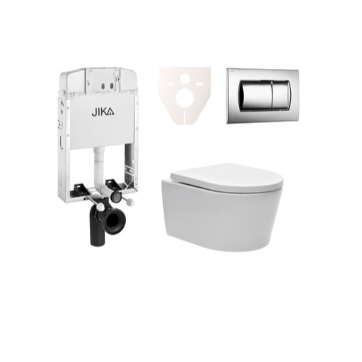 Cenově zvýhodněný závěsný WC set Jika k zazdění + WC SAT Brevis SIKOJW2 SAT