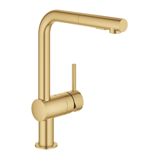 Grohe Minta dřezová baterie s otočným ramínkem kartáčovaný cool sunrise 30274gn0 G30274GN0 Grohe