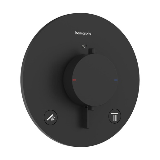 Hansgrohe Ecostat Comfort S sprchová a vanová baterie bez podomítkového tělesa matná černá 33 715 670 Hansgrohe