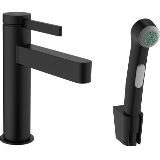 Hansgrohe Finoris umyvadlová baterie s bidetovou sprškou černá 76 210 670 Hansgrohe